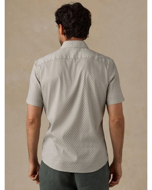 Faherty Brand Natural Short-Sleeve Movement&Trade; Monterey Shirt for men