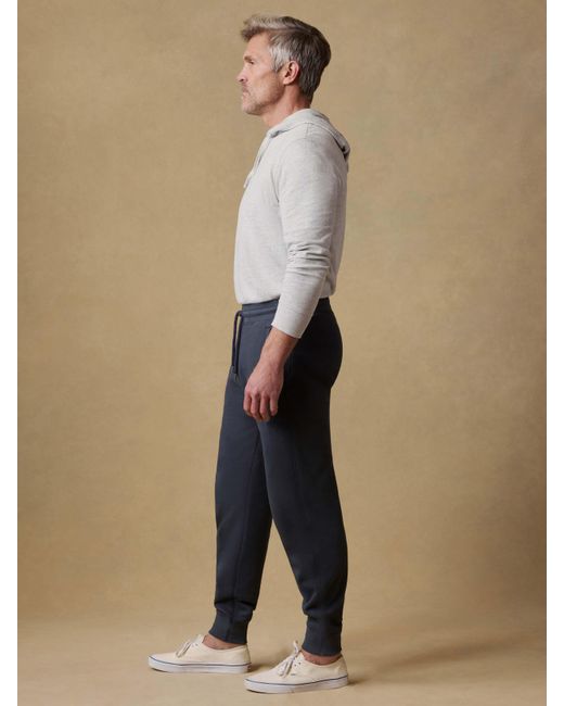 Faherty Brand Blue High Standard Fleece Sweatpant for men