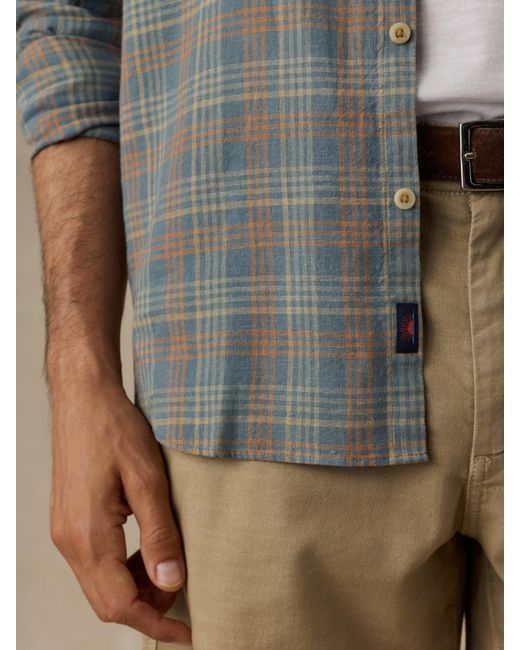 Faherty Brand Gray Palmetto Shirt for men