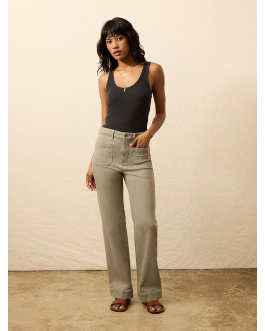Faherty Brand Natural Stretch Terry Patch Pocket Pants