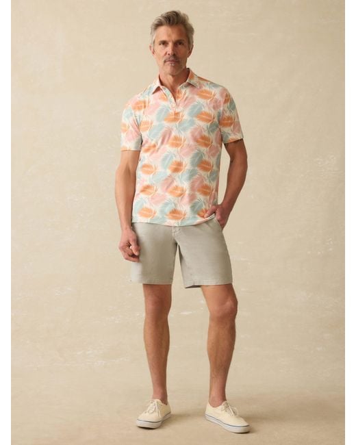 Faherty Brand Natural Short-Sleeve Movement&Trade; Pique Polo Shirt for men
