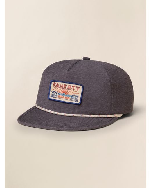 Faherty Brand Blue All Day Corded Hat for men