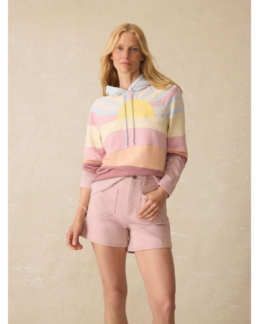 Faherty Brand Pink Soleil Hoodie