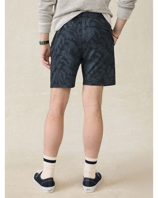 Faherty Brand Blue Shorelite Lined Trunk (7" for men