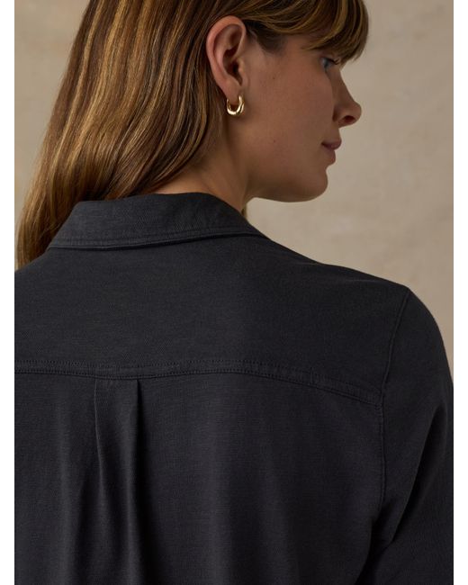 Faherty Brand Black Sunwashed Knit Shirt