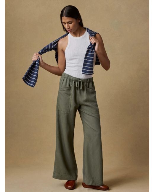 Faherty Brand Green Topanga Drape Pants