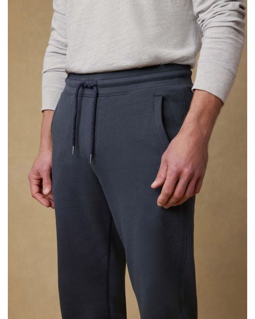 Faherty Brand Blue High Standard Fleece Sweatpant for men