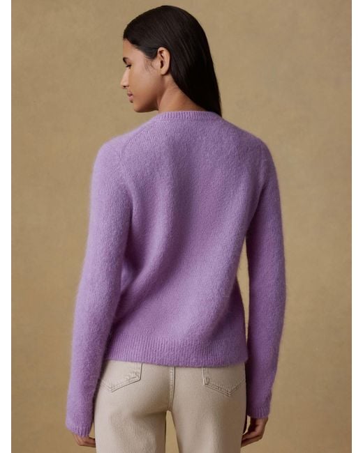 Faherty Brand Pink Apres Alpaca Long-Sleeve Cardigan