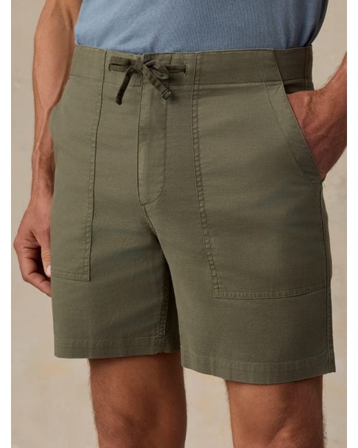 Faherty Brand Natural Dune Utility Short for men