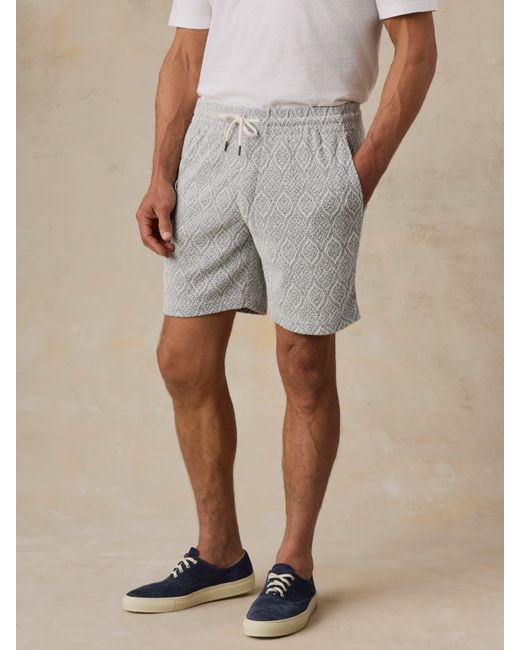 Faherty Brand Natural Oasis Drawstring Short for men