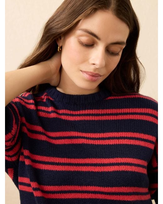 Faherty Brand Red Heirloom Cotton Summit Pullover