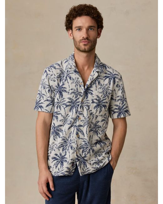 Faherty Brand Multicolor Short-Sleeve Cabana Towel Terry Shirt for men