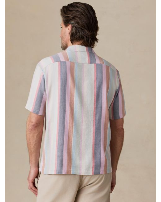 Faherty Brand Multicolor Short-Sleeve Breeze Camp Shirt for men