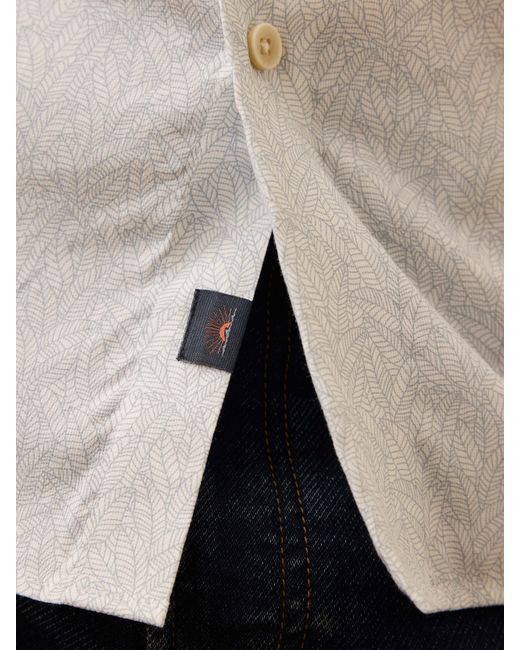 Faherty Brand Blue Short-Sleeve Movement&Trade; Monterey Shirt for men