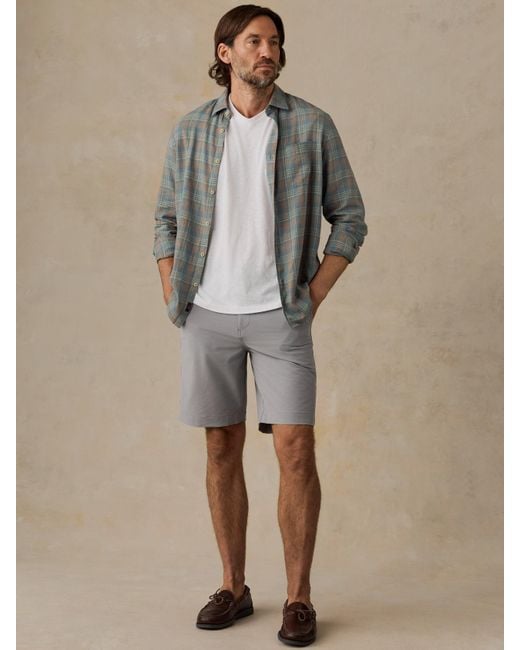 Faherty Brand White All Day&Trade; Short (9" for men