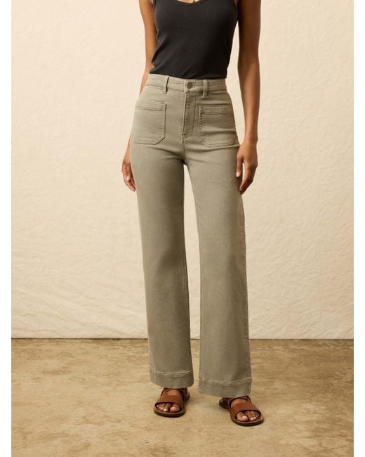Faherty Brand Natural Stretch Terry Patch Pocket Pants