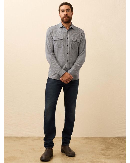 Faherty Brand Gray Legend&Trade; Sweater Shirt for men