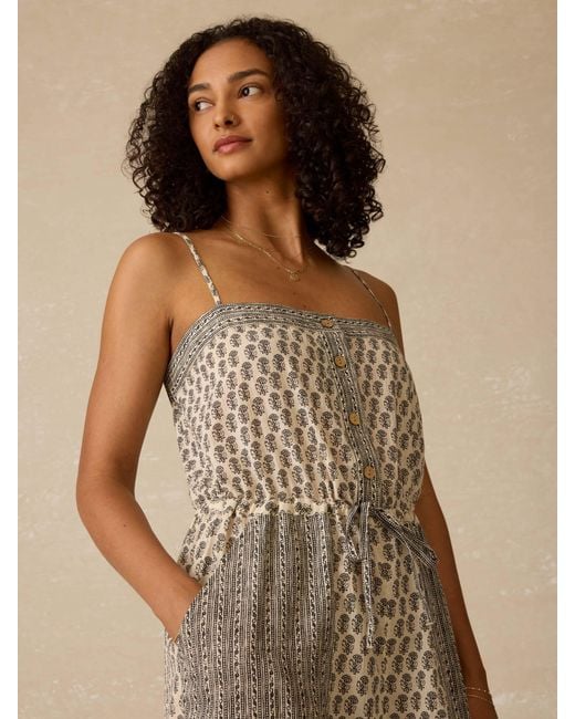 Faherty Brand Natural Catalina Jumpsuit