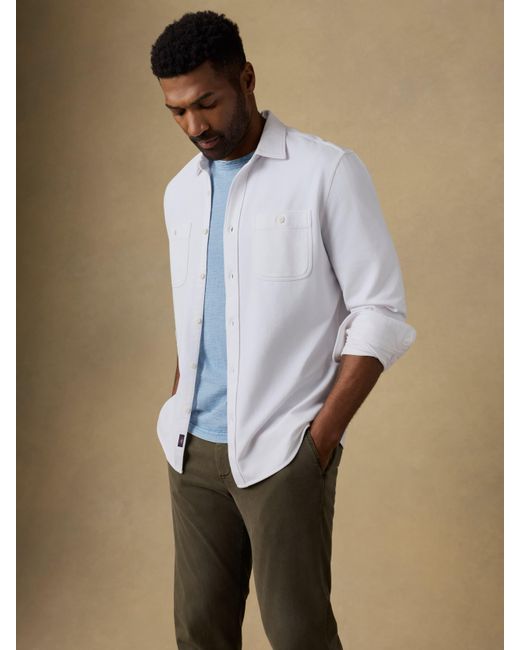 Faherty Brand Natural Field Knit Shirt for men