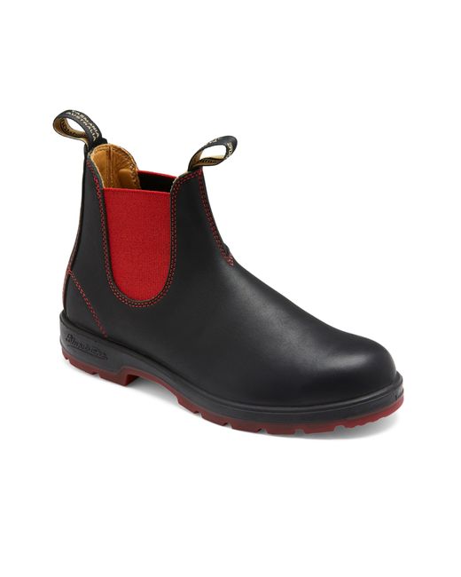 blundstone black and red