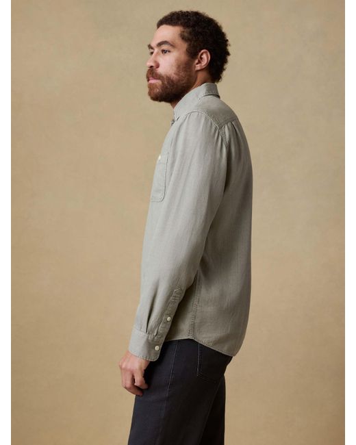 Faherty Brand Natural Tried & True Chambray Workshirt for men