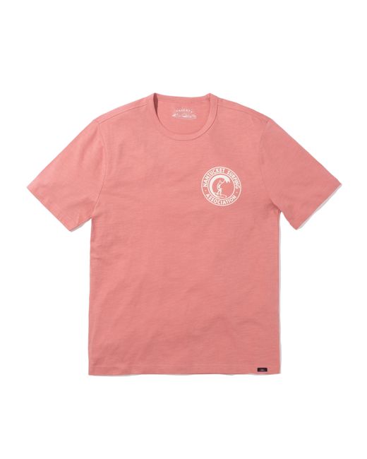 Faherty Brand Pink Nantucket Short-sleeve Crew T-shirt for men