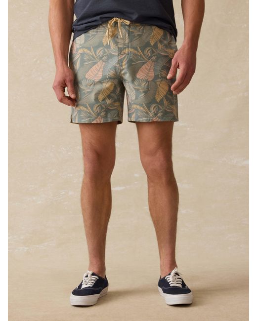 Faherty Brand Natural Biarritz Boardshort for men