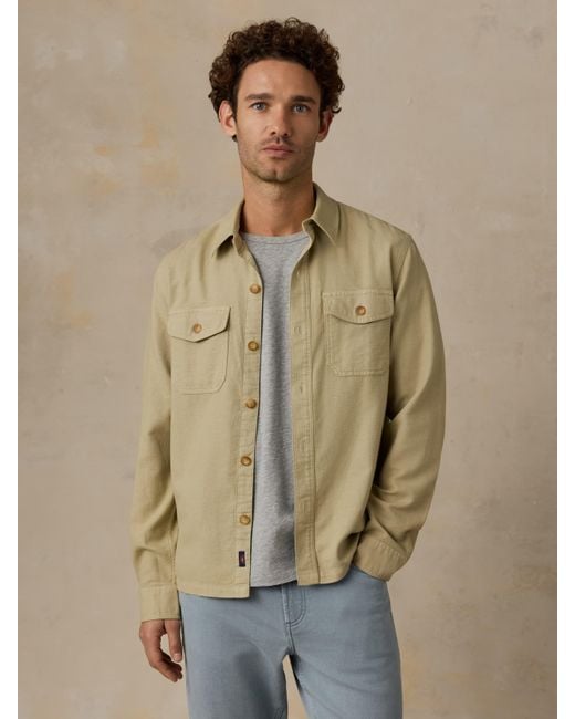 Faherty Brand Natural Tropic Surplus Shirt for men
