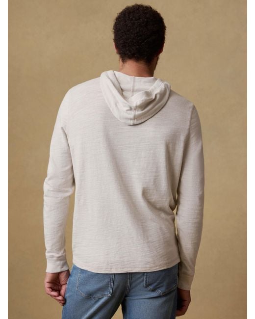 Faherty Brand Natural Sunwashed Organic Hoodie for men