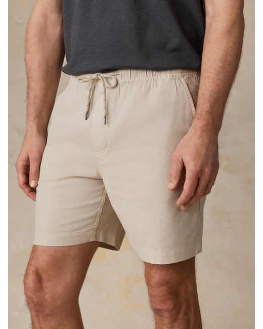 Faherty Brand Natural Essential Drawstring Short for men
