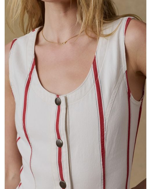 Faherty Brand Natural Tideweave Malibu Dress