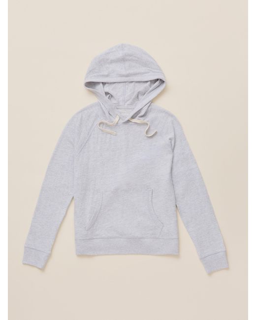 Faherty Brand Gray Sunwashed Organic Hoodie