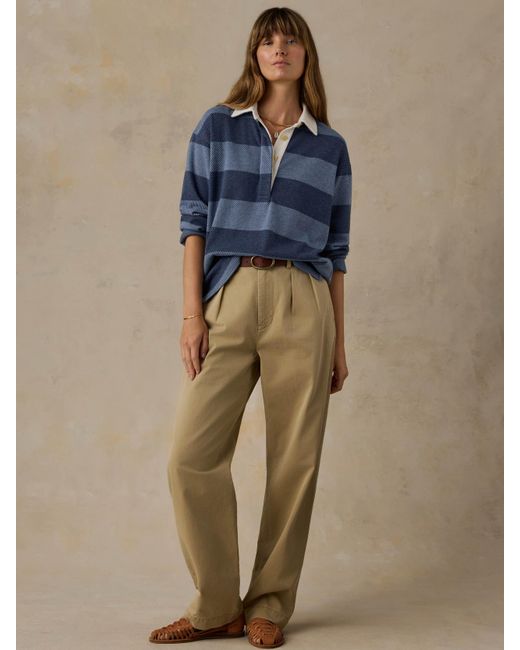 Faherty Brand Blue Legend&Trade; Sweater Rugby Popover