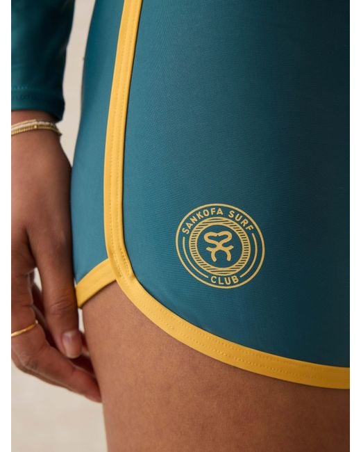 Faherty Brand Blue Surf Ghana Swim Short
