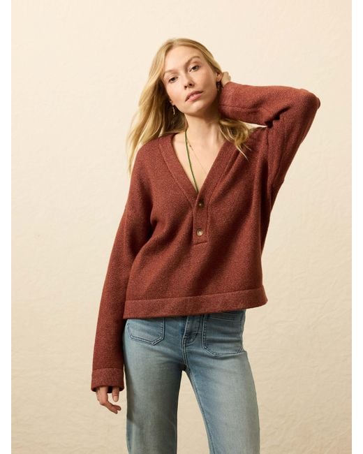 Faherty Brand Multicolor Jackson V-Neck Popover