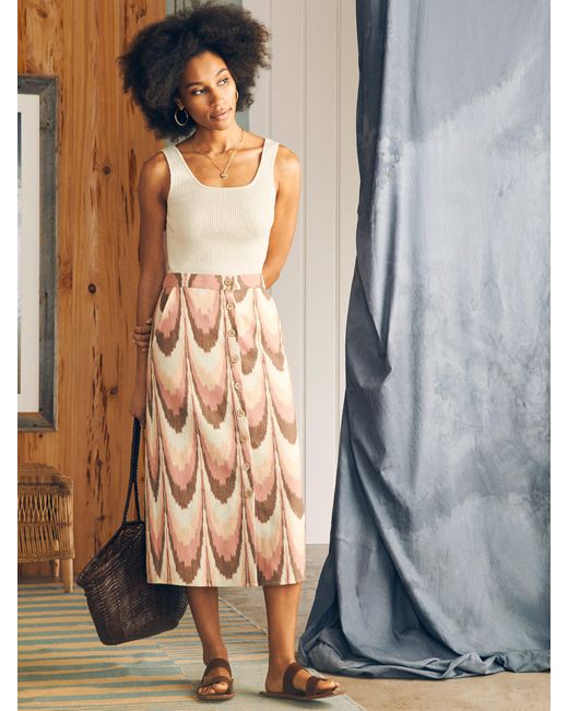 Faherty Brand Multicolor Whitley Skirt