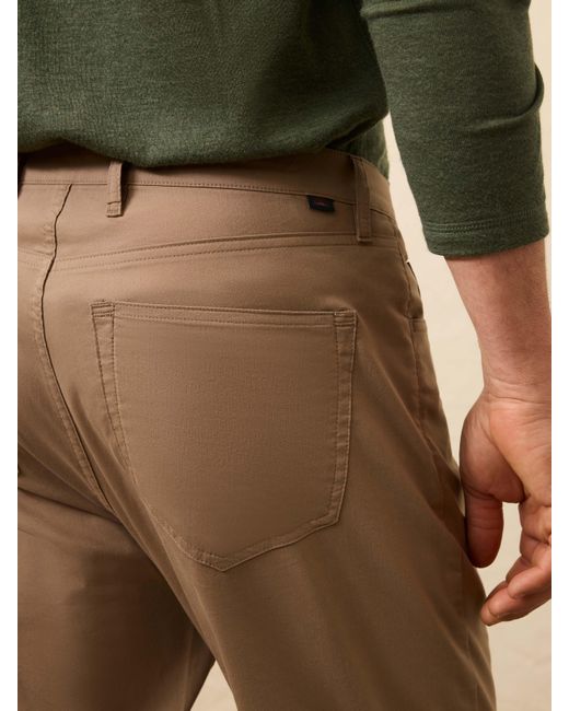 Faherty Brand Brown Movement&Trade; 5-Pocket Pants for men