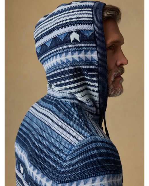 Faherty Brand Blue Hoodie for men