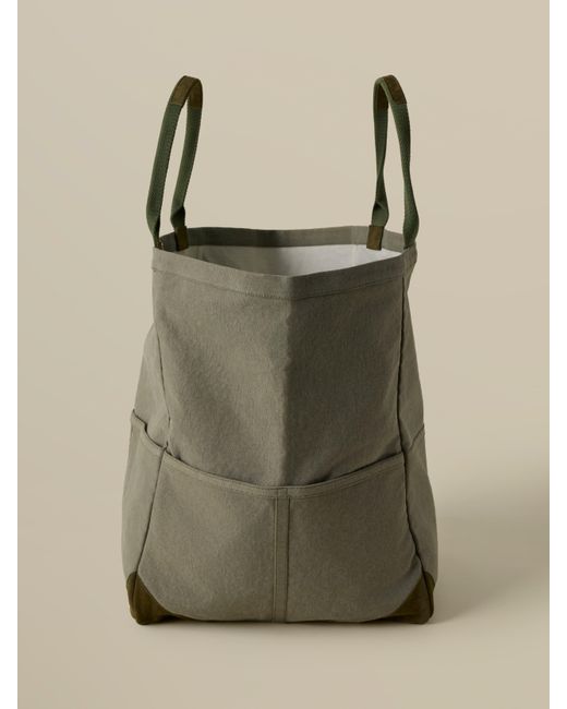 Faherty Brand Green Sunwashed Canvas Utility Bag
