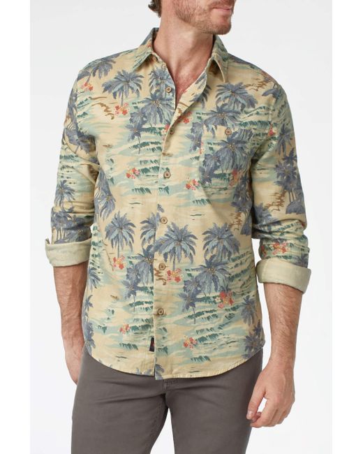 Faherty Brand Multicolor Aloha Flannel Shirt for men
