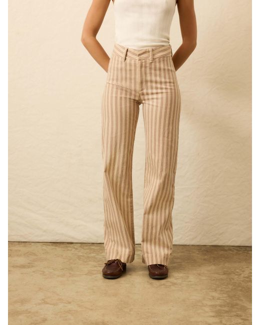 Faherty Brand Natural Twill Tide Slim Straight Pants