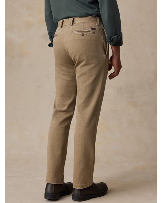 Faherty Brand Gray Stretch Terry Trouser Pants for men