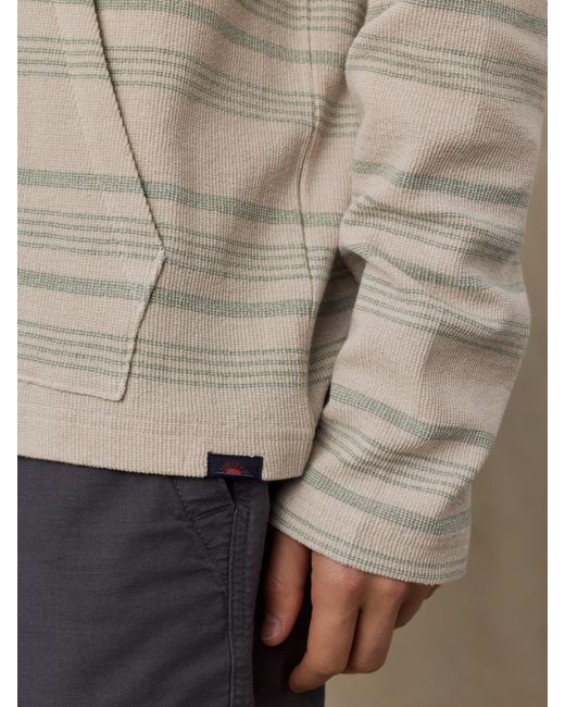 Faherty Brand Green Oasis Hoodie for men