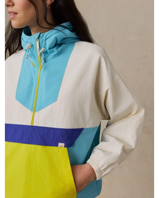 Faherty Brand Blue Shorelite Active Windbreaker Jacket