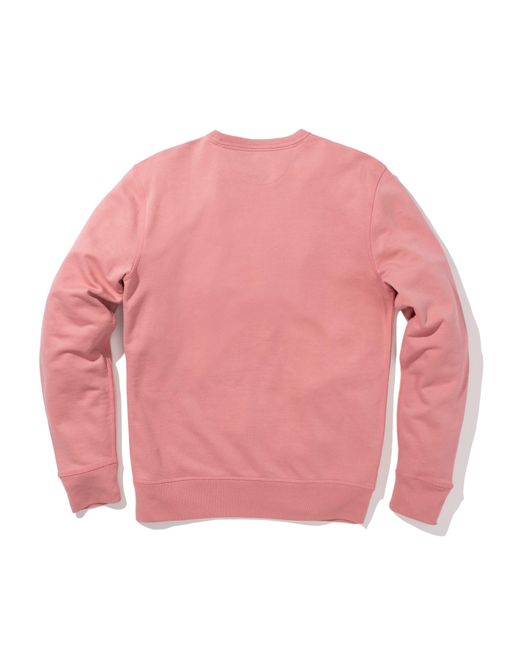 Faherty Brand Pink Malibu Long-sleeve Terry Crewneck T-shirt for men