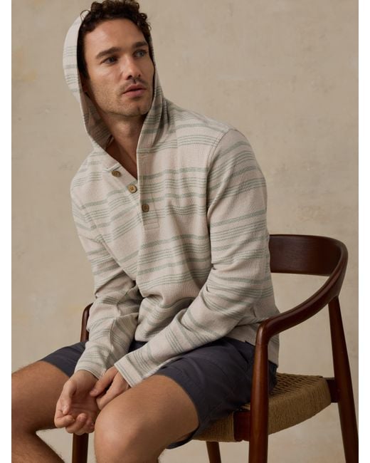 Faherty Brand Green Oasis Hoodie for men