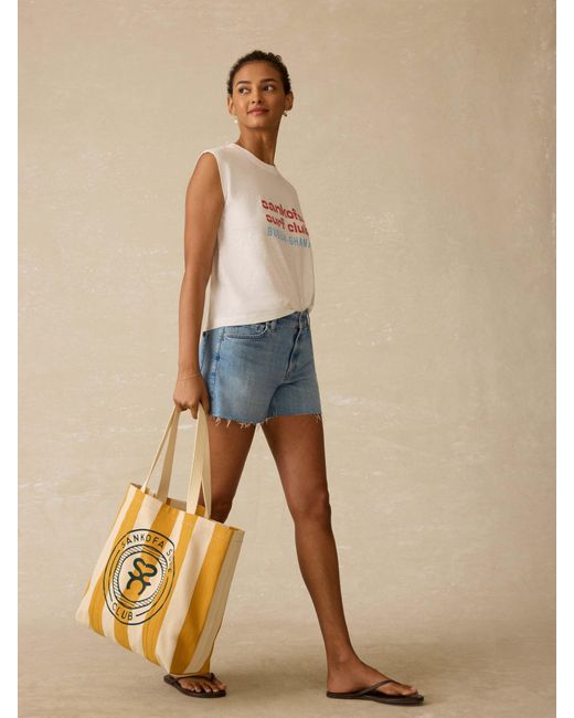 Faherty Brand Natural Surf Ghana Tote