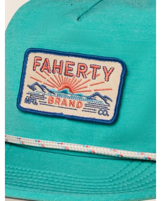 Faherty Brand Green All Day Corded Hat for men