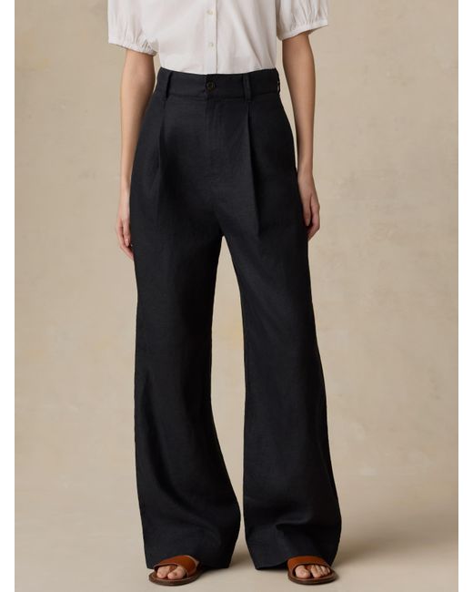 Faherty Brand Natural Sun Strider Linen Pleated Pants
