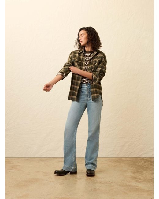 Faherty Brand Natural Nazare Flannel Overshirt